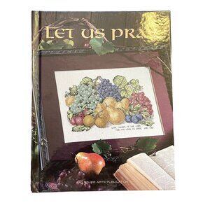 Let Us Pray Needlepoint Cross Stitch Christian Pattern Book Illustrated u Hardco